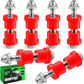 Mumpprce 797457093494 Ezgo Txt Spring Bushing Kit With Screw Nuts Golf Cart Rear Leaf Black