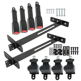 Munirater Aud86096d 4 Retractable Golf Cart Seat Belts And Bracket Kit Fit For Ezgo Yamaha Club Car