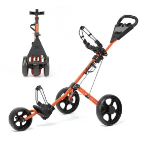 Naipo 445039436452 Golf Cart Push Bag Folding 3 Wheels Pull With Scoreboard Adjustable H