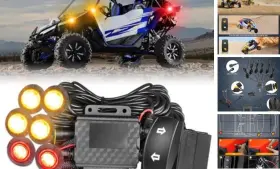 Nirider N3000t6 Utv Turn Signal Kit Plug And Play Universal Street Legal 6 Pods