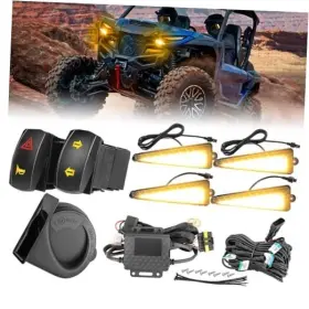 Nirider N300tt4 Utv Turn Signal Kit With Horn Plug And Play Universal Street Triangle