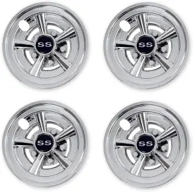 Nokins Nks10001 Golf Cart Ss Wheel Covers Hub Caps For Most Carts 8 Inch Set Of 4