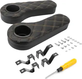 Nokins Nks20005 Golf Cart Armrest With Cup Holder For Ezgo/club Car/yamaha And Most Ca