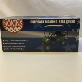 Nokins Nks4r10019-blks 4pcs Golf Cart Diamond Seat Covers Kit Front And Rear Nokins Nks4r10019-blks 4pcs Golf Cart Diamond Seat Covers Kit Front And Rear