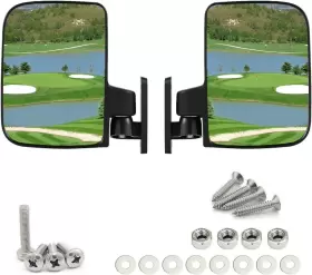 Obtanim 313045639693 Golf Cart Side Mirrors Rear View Mirror Fits Club Car Ez-go And Others No Drill Obtanim 313045639693 Golf Cart Side Mirrors Rear View Mirror Fits Club Car Ez-go And Others No Drill