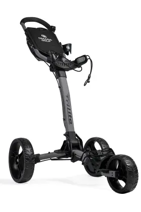 Omada Golf 856864006029 Trilite Push Cart Lightweight And Folding Bag Stand Grey Black