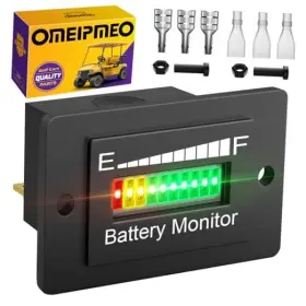 717504426297 OMEIPMEO Led Battery Monitor Meter Golf Voltage 717504426297 OMEIPMEO Led Battery Monitor Meter Golf Voltage