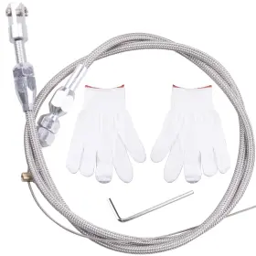 Oraevy Us-ymx-36in 36 Inch Ls Swap Braided Throttle Cable Kit Compatible With 97-07 Chevrolet/chevy