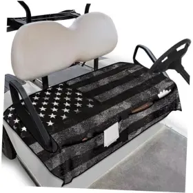 Oramclsy Ora-ysfa5266czc80-14 Golf Cart Blanket Seat Covers With 4 Pockets For Club Car Ezgo American Flag