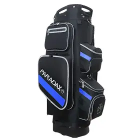 Paradax 198715703665 Ai-1 All-in-one Golf Bag With Built-in 3-wheel Push Cart - Black Maxst