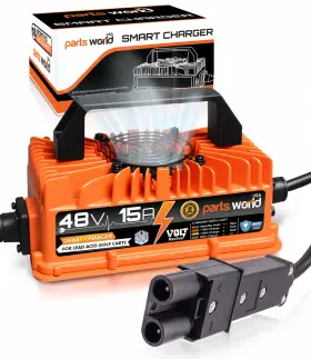 Parts World Usa Pw13-204-1 Voltrevive 48v 15a Golf Cart Charger For Yamaha G19 G22 Trickleflow