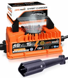 Parts World Usa Pw13-205-1 Voltrevive 48v 15a Golf Cart Charger For Yamaha G29 Trickleflow