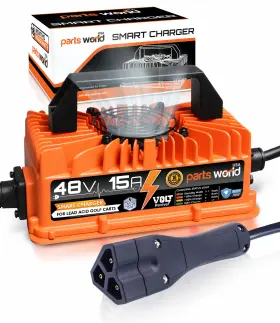 Parts World Usa Pw13-206-1 Voltrevive 48v 15a Golf Cart Charger For Ezgo Rxv And Txt Trickleflow