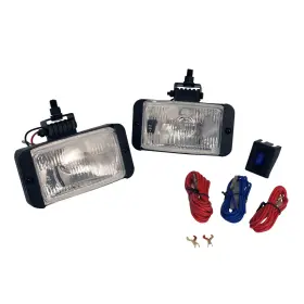 Performance Plus Carts 2482 Universal Golf Cart Halogen Headlight Kit Includes 2 4.5 Inch X 3 2.5 12v