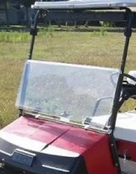 Performance Plus Carts 30691 Tinted Fold Down Golf Cart Windshield For Ezgo Marathon 1986-1994.5