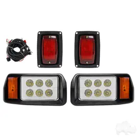 Performance Plus Carts Lgt-375 Club Car Ds Factory Oem Style Golf Cart Headlight Tail Light Kit Fits 1993 And