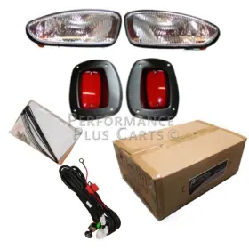 Performance Plus Carts Rxvlk01b Ezgo Rxv 08-15 Golf Cart Headlight And Tail Light Kit With Hardware