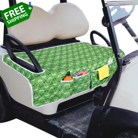 Pgmoon Pg01501 Golf Cart Seat Covers Universal Towel Blanket With 4 Front Pocke