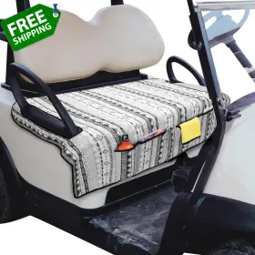 Pgmoon Pg01504 Golf Cart Seat Covers Universal Towel Blanket With 4 Front Pocke