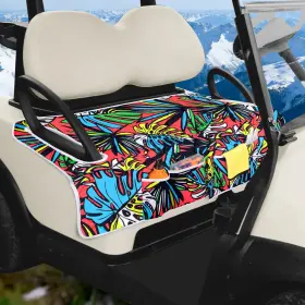 Pgmoon Pg01507 Golf Cart Seat Covers Universal Towel Red Banana Leaf
