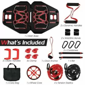 -- Portable Pushup Board Bag - Color Black & Red 499852067882 All-in-one With - And -- Portable Pushup Board Bag - Color Black & Red 499852067882 All-in-one With - And