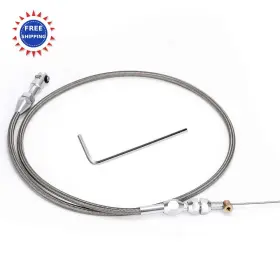 Pqy Tcb02 36 Stainless Braided Ls Throttle Cable Kit Adjustable Compatible