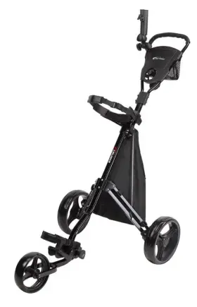 Precise 092115825029 Cruiser 3-wheel Golf Push Cart With Stabilizer Rods Ergonomic Handle And Step-