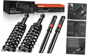 Premiumpartswhosale Apsa0258 Set 4 Front And Rear Complete Shock Absorber Strut Coil Spring Assembly
