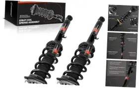 Premiumpartswhosale Apsa1837 Front Pair 2 Complete Strut And Coil Spring Assembly Compatible With