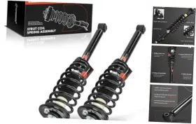 Premiumpartswhosale Apsa1928 Rear Pair 2 Complete Strut And Coil Spring Assembly Compatible With