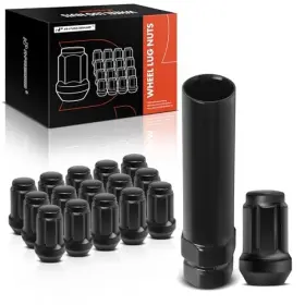 Premiumpartswhosale Apwhn161 16-pc 3/8 Inch -24 Wheel Lug Nuts With Socket Key Compatible Polaris Atv Models