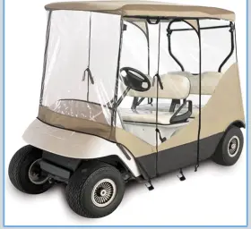 Qewtyi B0dl511shh Golf Cart Enclosure 4 Passenger Cover 600d Waterproof Driving Enclosur