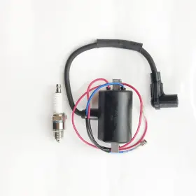 Qinlanap 23782-g1ics Ignition Coil Cdi Spark Plug Compatible With Ezgo Golf Cart 1981-1994