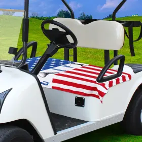 Qiulibmh 689848501445 Golf Cart Seat Covers 100% Microfiber Stripe Towel Blanket Fits