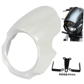 Qp Motor Qp-kwsk-et500fm-white Motorcycle Front Windshield Fairing Cover Fits For Kawasaki Eliminator White