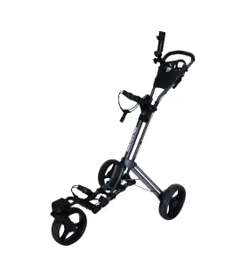 Qwik-fold 092115833666 360 Swivel 3 Wheel Push Pull Golf Cart With Rotating Front One Sec