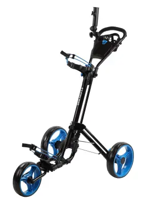 Qwik-fold 092115933939 3 Wheel Push Pull Golf Cart - Patented One Second Open And Clo