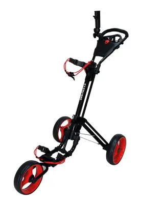 Qwik-fold 092115933946 Qwik-fold 3 Wheel Push Pull Golf Cart - Foot Brake One Second To Open And Clo Qwik-fold 092115933946 Qwik-fold 3 Wheel Push Pull Golf Cart - Foot Brake One Second To Open And Clo