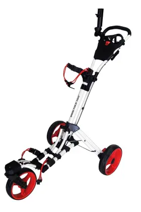 Qwik-fold 92115833680 Qwik-fold 360 Swivel 3 Wheel Push Pull Golf Cart - Rotating Front O