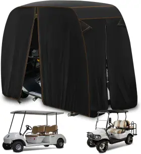 Qymoto 445022241209 Golf Cart Covers 4 Passenger 2 420d Heavy Duty Waterproof Windproof