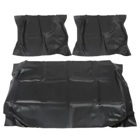 Rdeluxi R5049165 Front Bottom And Backrest Cover Black For Club Car Ds Golf Cart 1982-2000.5