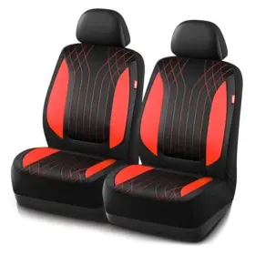 Road Comforts Rm-sc03-red4 Car Seat Covers Leather With Quilting Design Waterproof Red