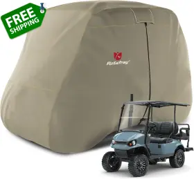 Rosefray 313042064030 600d Waterproof Golf Cart Cover Universal Fits For Club Car Ezgo Yama