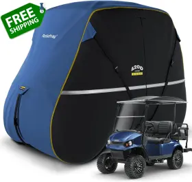Rosefray 313054644602 Golf Cart Cover Waterproof Innovative 360 Windproof Design Fits For Cl