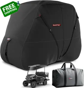 Rosefray 711181862706 Golf Cart Cover 420d Waterproof Innovative 360 Windproof Design Fits