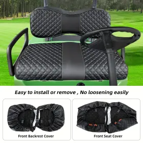 Roykaw 629721747515 Golf Cart Seat Covers Kit Compatible With Yamaha Drive/drive2 Front