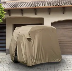 Ryder 74442a Fairway 4 Person Heavy Duty Golf Car Cart Storage Cover Color Tan Roof To 105 Inch