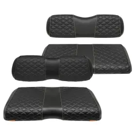 Samxomap 202306150120 Golf Cart Front And For Ezgo Rxv 2008 Rear Seat Black