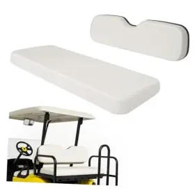 Scarman Llc Go-5283 Universal Golf Cart Seat Bottom And Backrest Compatible With White