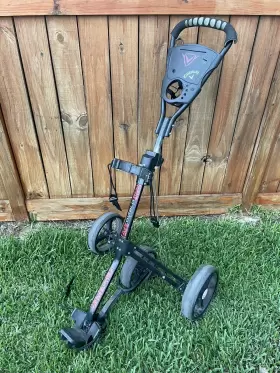 Serenelife Slg3w Callaway Diablo Push Cart Bag Caddy Discontinued 3 Wheel Rare